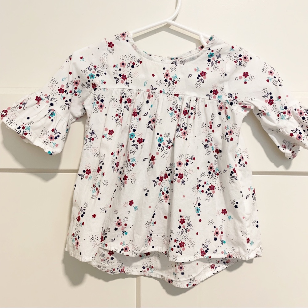 First Impressions High Low Bell Sleeved Top